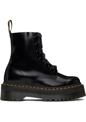 Dr. Martens Black Molly Leather Platform Boots