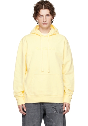 JW Anderson Yellow Logo Embroidery Hoodie
