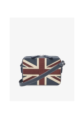 Womens Aspinal Of London Union Jack Leather Camera Bag