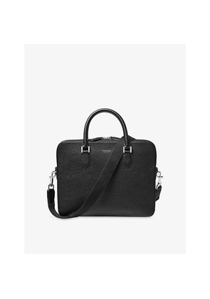 Mens Aspinal Of London Mount Street Leather Laptop Bag