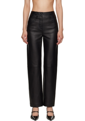 Loulou de Saison Black Cobe Leather Pants
