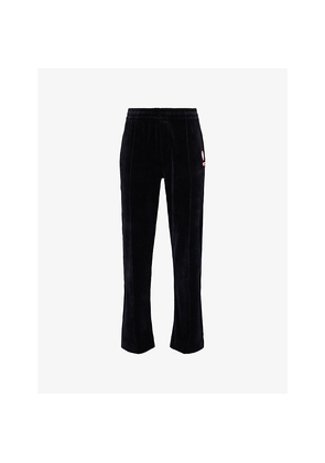 Mens Casablanca Velour Straight-Leg Cotton-Blend Jogging Bottoms