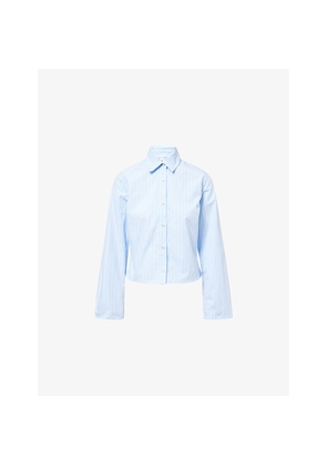 Womens Won Hundred Fernanda Stripe Cotton Shirt