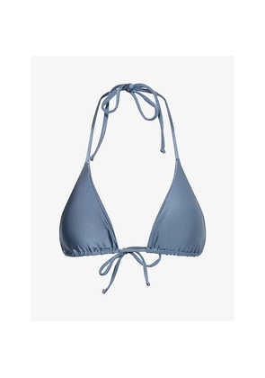 Womens Gracejacob Shimmer Adjustable Bikini Bottoms Top