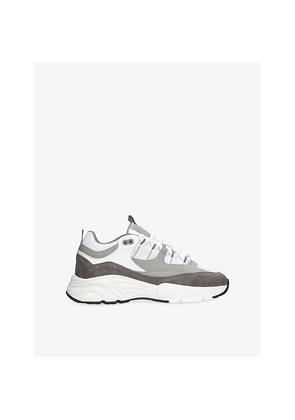 Mens Cleens Aero Runner Leather, Suede and Mesh Trainers