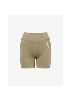 Womens Bo+Tee Seamless High-Rise Stretch-Woven Shorts