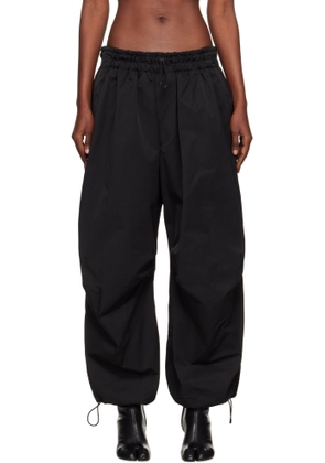 YOHJI YAMAMOTO Black Twill Parachute Lounge Pants