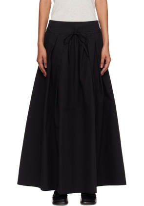 Studio Nicholson Black Ottowa Midi Skirt