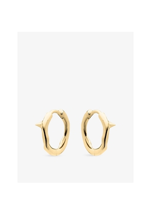 Womens Shaun Leane Rose Thorn Mini 18ct Yellow Gold Vermeil Hoop Earrings