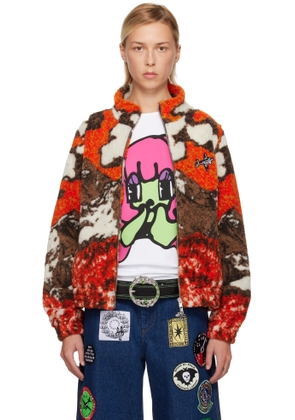 Chopova Lowena Orange CL Airlines Fleece Jacket