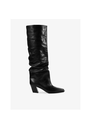 Womens Jimmy Choo Hart 60 Leather Knee-High Boots