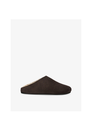 Womens The Row Hudson Suede Slides