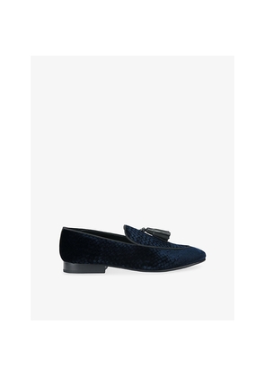 Mens Kurt Geiger London Bedford Tassel Velvet Loafers