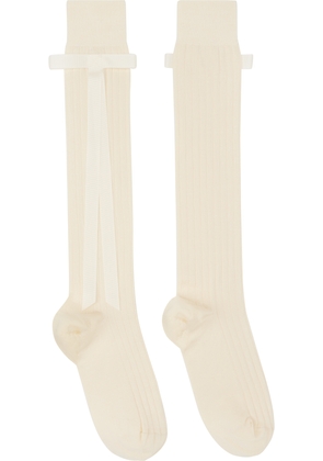Sandy Liang SSENSE Exclusive Bridal Capsule Recital Socks