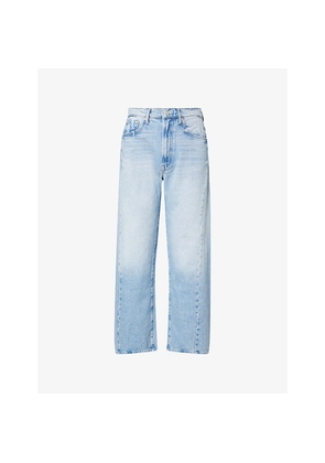 Womens Mother The Half-Pipe Ankle-Wide-Leg Denim Jeans