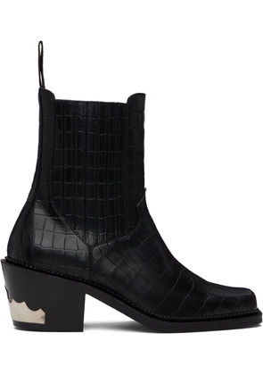 Toga Virilis SSENSE Exclusive Black Croc AJ1255 Boots