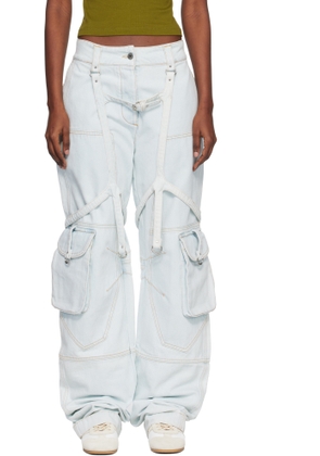 Off-White Blue Cargo Denim Jeans