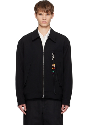 Song for the Mute Black Gabardine Coach Jacket