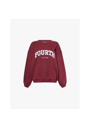 Womens 4th & Reckless Trey Oversized Cotton-Jersey Sweatshirt
