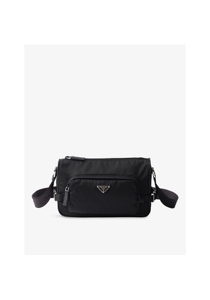 Mens Prada Speedrock Re-Nylon and Leather Shoulder Bag