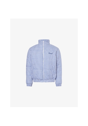 Mens Bound Dogtooth Gingham Padded Cotton Puffer Jacket