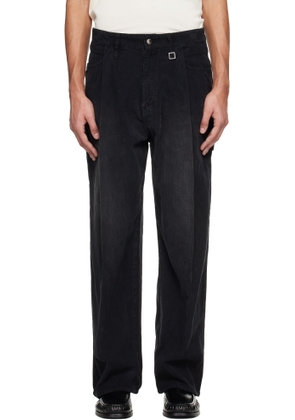 WOOYOUNGMI Black Corduroy Trousers