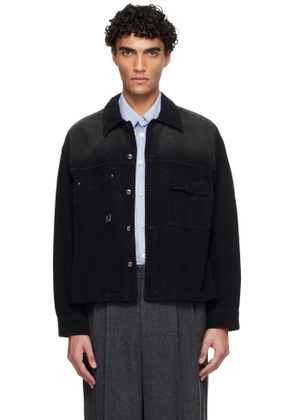 WOOYOUNGMI Black Corduroy Shirt