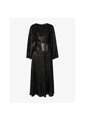 Womens Sister Jane Nights Beaded-Collar Embellished Maxi Dress