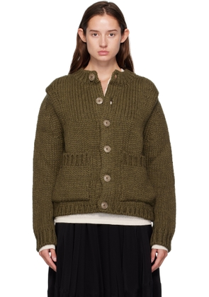 OUR LEGACY Khaki Over Cardigan