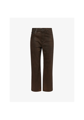 Womens Paige Stevie Ankle-Grazer Denim Jeans