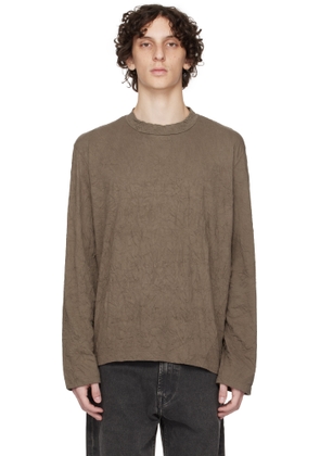 OUR LEGACY Khaki Big Longsleeve T-shirt