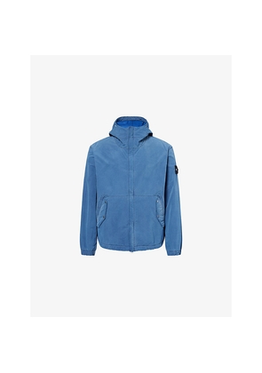 Mens Stone Island David-Light Hooded Woven Jacket