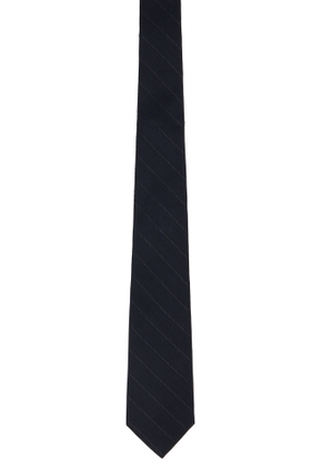 OUR LEGACY Navy Pinstripe Tie