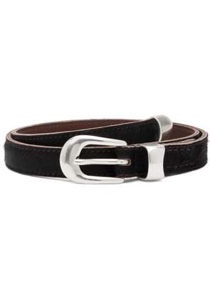 OUR LEGACY Brown 2 CM Belt