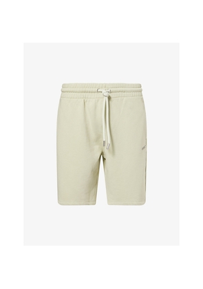 Mens Off-White C/O Virgil Abloh Scribble Graphic-Print Relaxed-Fit Cotton Shorts