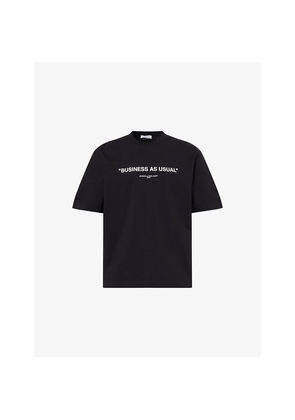 Mens Off-White C/O Virgil Abloh Business Short-Sleeve Cotton T-Shirt
