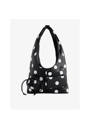 Womens House Of Sunny Polka-Dot Sling Faux-Leather Shoulder Bag