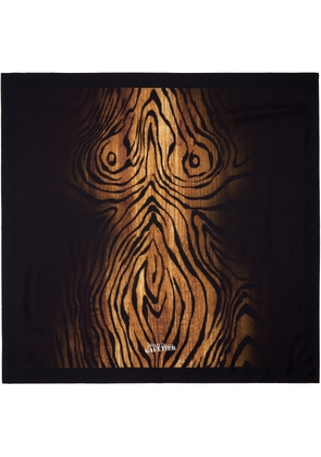 Jean Paul Gaultier Brown & Black 'The Wood' Scarf