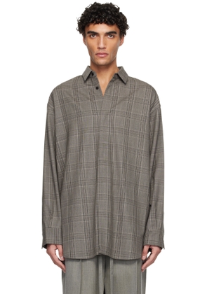 Fear of God Gray Wool Relaxed Classic Shirt