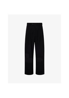 Mens Story mfg Fenn Wide-Leg Cotton Trousers