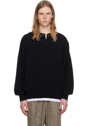Fear of God Black Fine Knit Henley