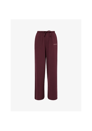 Womens Gymshark Waffle Wide-Leg Jersey Trousers