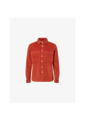 Mens PS by Paul Smith Logo-Patch Corduroy Stretch-Cotton Shirt Jacket