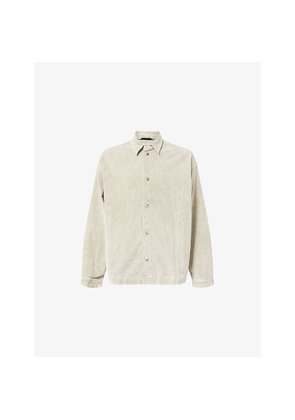 Mens 7 For All Mankind Pointed-Collar Corduroy Cotton-Blend Overshirt