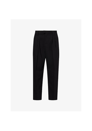 Mens The Couture Club Tailored Barrel-Leg Stretch-Woven Trousers