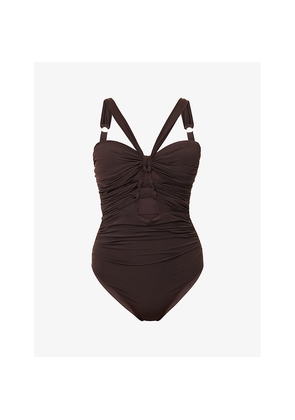 Womens Zimmermann Daylight Knot-Detail Bandeau Swimsuit