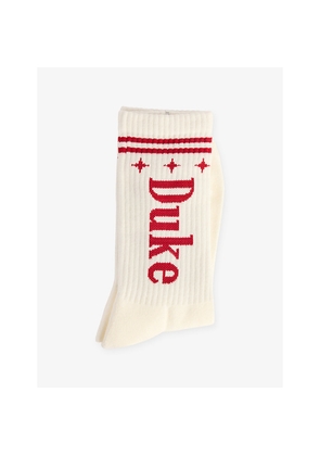 Mens Duke & Dexter Duke Ribbed Cotton Crew Socks