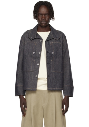 Taiga Takahashi Navy Lot. 715 French Navy Mechanic Denim Jacket