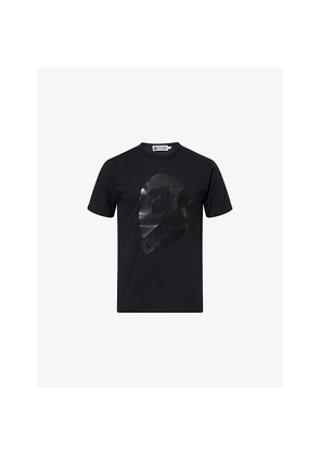 Mens A Bathing Ape x Ovo Printed Short-Sleeves Cotton-Jersey T-Shirt