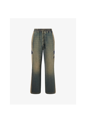 Mens Amiri Sport Straight-Leg Denim Trousers